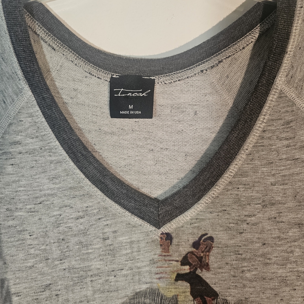 Inoah Graphic T Shirt Dress Medium City Print Pockets - Picture 3 of 8